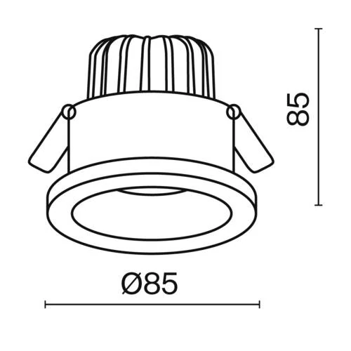 Встраиваемый светильник Downlight Zoom, LED 12W, 3000K, Черный (Maytoni Technical, DL034-L12W3K-D-B) - Amppa.ru