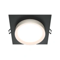 Встраиваемый светильник Downlight Hoop, 1xGX53 Черно-белый (Maytoni Technical, DL086-GX53-SQ-BW)