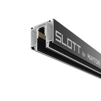 Шинопровод встраиваемый для натяжного потолка Магнитная трековая система 23мм EXILITY Busbar trunkings Exility, 2м, Черный (Maytoni Technical, TRX034D-422B)