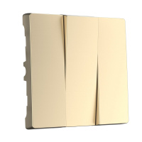 W1139011/ Электроустановочные изделия - Набор клавиш для выключателя трехклавишного (шампань)