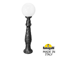 Садовый светильник-столбик Fumagalli Iafaet.R/G250 G25.162.000.AYF1R, Черный и Матовый, с лампой 800Lm, 3000К
